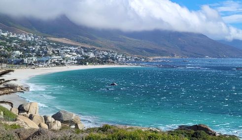 Uitzicht over Camps Bay Kaapstad